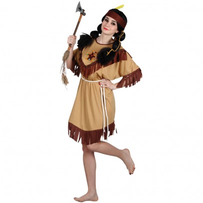 Eulenfrau Cherokee Indianerin Kostüm