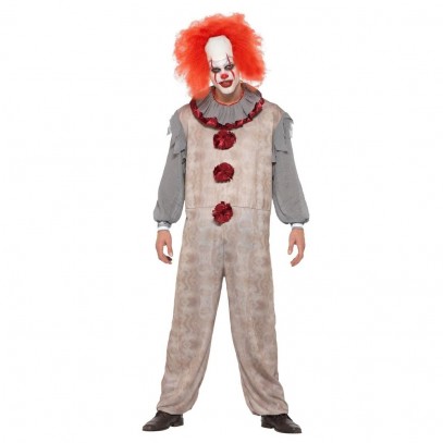 Vintage Horror Clown Kostüm für Herren