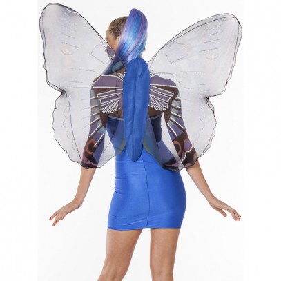 Feen Schmetterlingsflügel blau für Damen