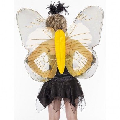 Feen Schmetterlingsflügel gelb für Damen