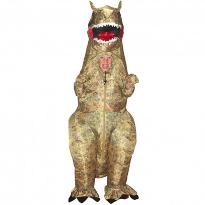 Aufblasbares T-Rex Kostüm für Kinde