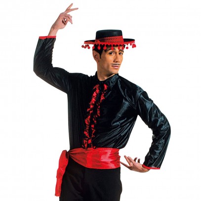 Flamenco Spanier Hemd mit Gürtel 1