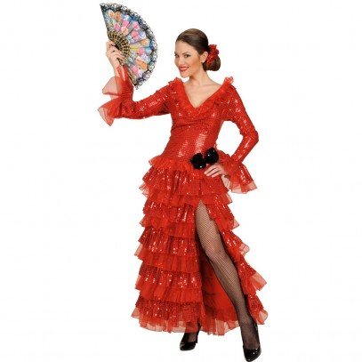 Flamenco Tänzerin Kostüm in Theaterqualität