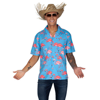 Flamingo Hawaii Hemd für Herren