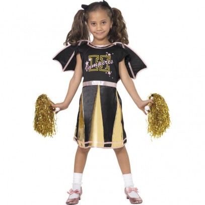 Cheerleader Fledermaus Kostüm für Kinder