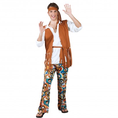 Flower Power Hippie Guy Kostüm