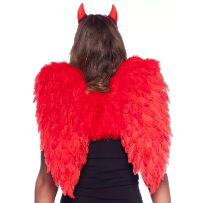 Rote Teufelsflügel 50cm x 50cm