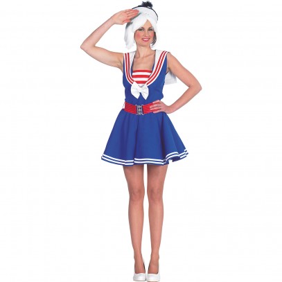 French Girl Matrosin Kostüm