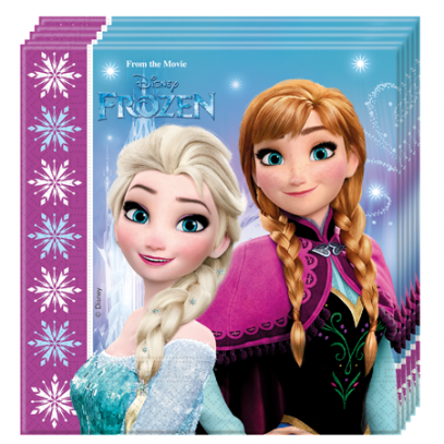 Frozen Anna und Elsa Servietten 33x33cm