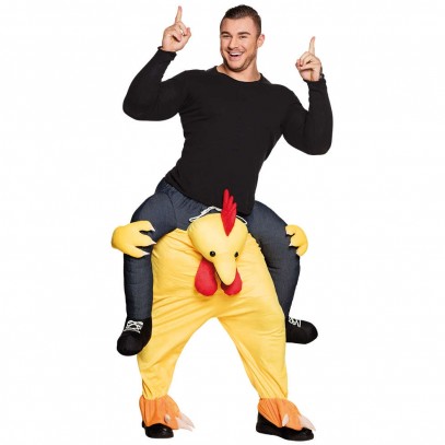 Funny Chicken Huckepack Kostüm 1