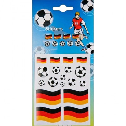 Fußball und Deutschland Aufkleber