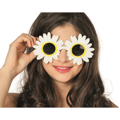 Gänseblümchen Blumenmädchen Brille