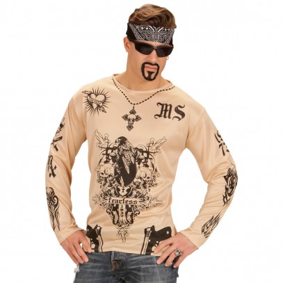 Gangster Tattoo Shirt für Herren