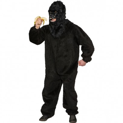 Gorilla Plüsch Kostüm für Herren