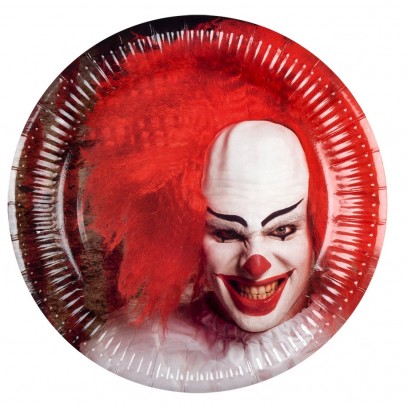 Halloween Horror Clown Partyteller 6 Stück