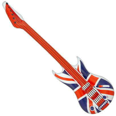 Aufblasbare Gitarre Union Jack