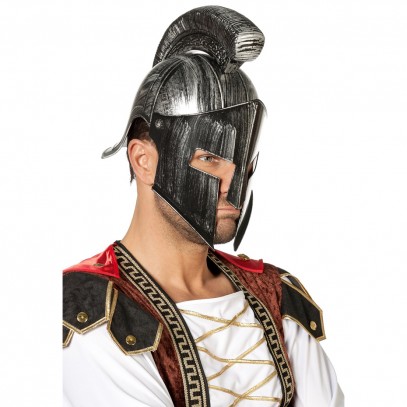 Gladiator Spartaner Helm silber