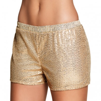 Glamour Pailletten Hotpants gold