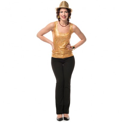 Glamour Disco Top gold 1