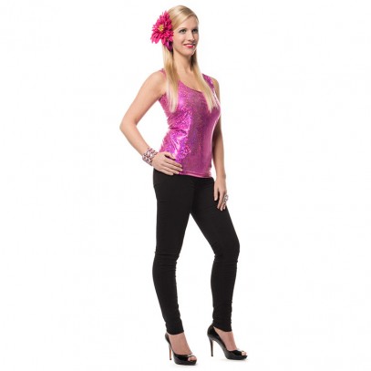 Glamour Disco Top pink 1
