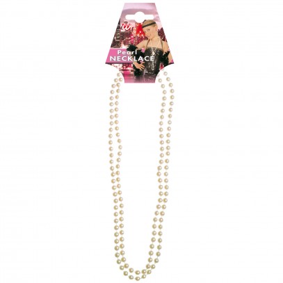 Glamour Perlenkette weiß 57cm