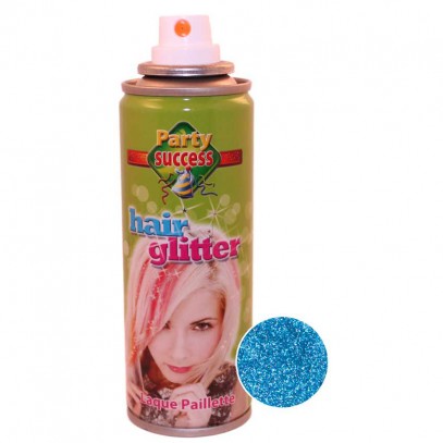 Glitzer-Blau Effekt Haarspray