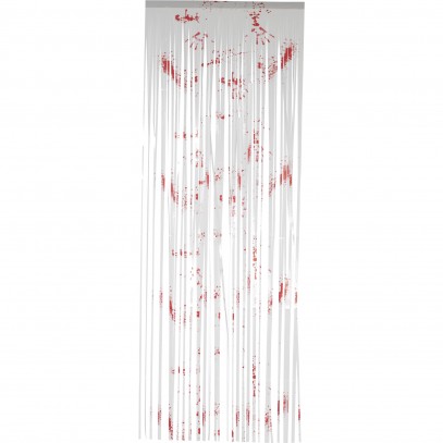 Glitzervorhang mit Blutspritzern 91x244cm