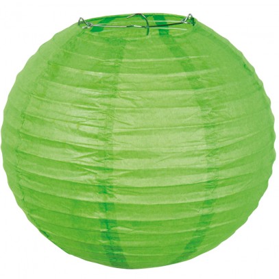 Globus Papier Laterne 25cm grün