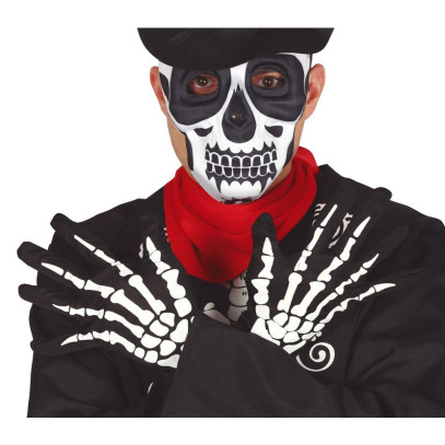 Halloween Skelett Handschuhe für Erwachsene