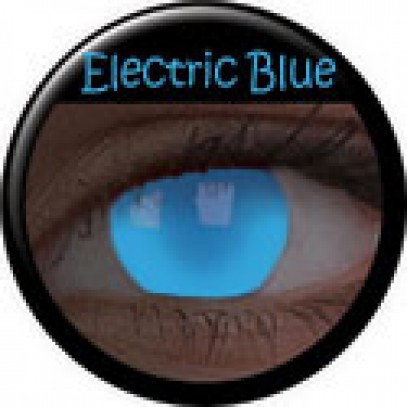 Glow Electric Blue UV Kontaktlinsen blau 