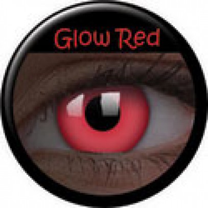 Glow UV Kontaktlinsen rot 