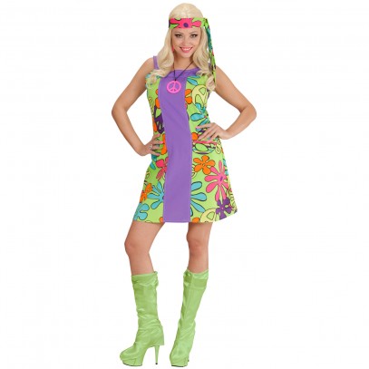 Go-Go Disco Hippie Girl Kostüm für Damen 1