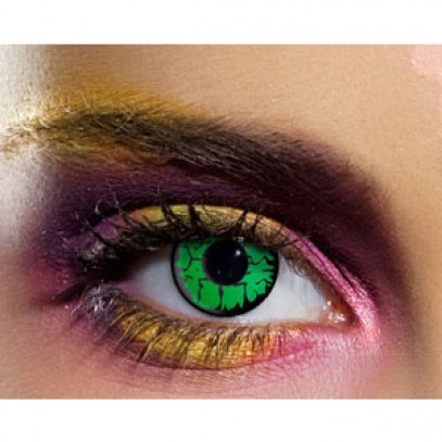 Goblin Eye Monster Kontaktlinsen grün