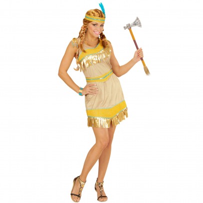 Golden Indianer Girl Kostüm 1