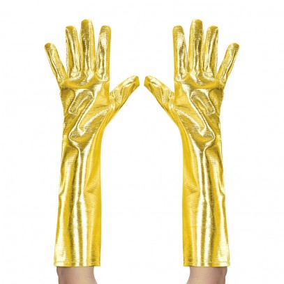 Goldene Handschuhe metallic