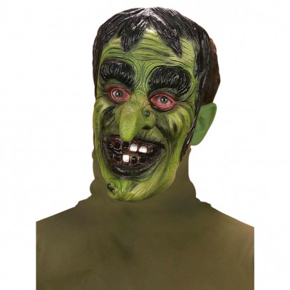 Grüne Hexenmeister Maske