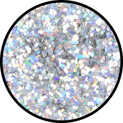 Grober Silber-Juwel Glitzer holographisch