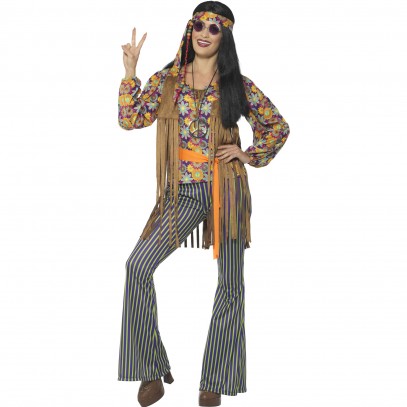 Groovy Hippie Lady Damenkostüm