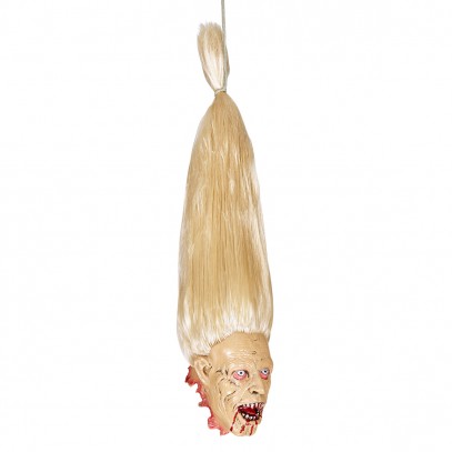 Halloween Hanging Zombiekopf blond