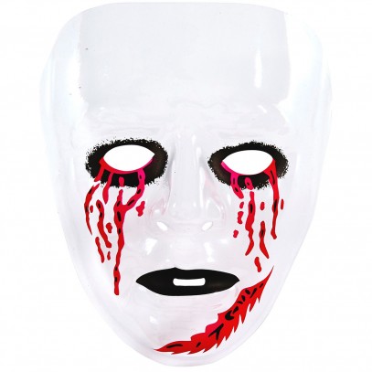 Halloween Maske mit blutenden Augen 1