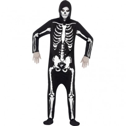 Evil Halloween Skelett Kostüm