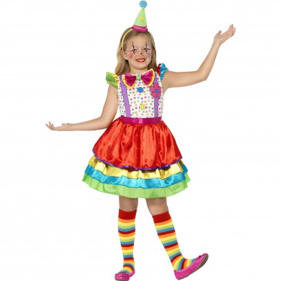 Happy Flower Clown Kostüm für Mädchen