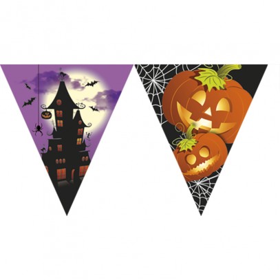 Happy Spooky Halloween Wimpelkette 230cm