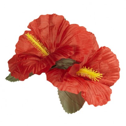 Hawaiiblüte Haarspange rot