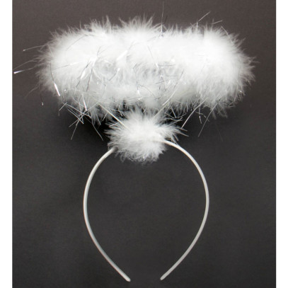 Marabu Heiligenschein Haarreif weiß-silber