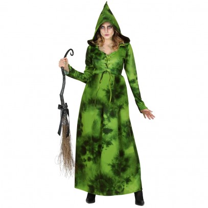 Hexe des Waldes Damenkostüm grün