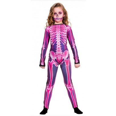 X-Ray Jumpsuit für Kinder pink