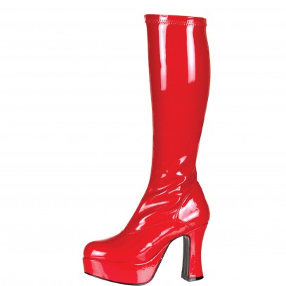 Hippie Fever Lackstiefel Rot