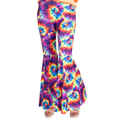 Rainbow Batik Schlaghose für Damen