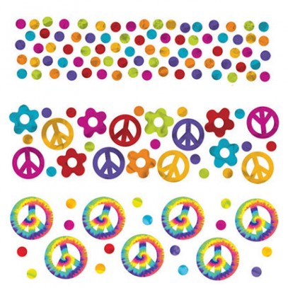 Hippie Peace Konfetti 3er-Set